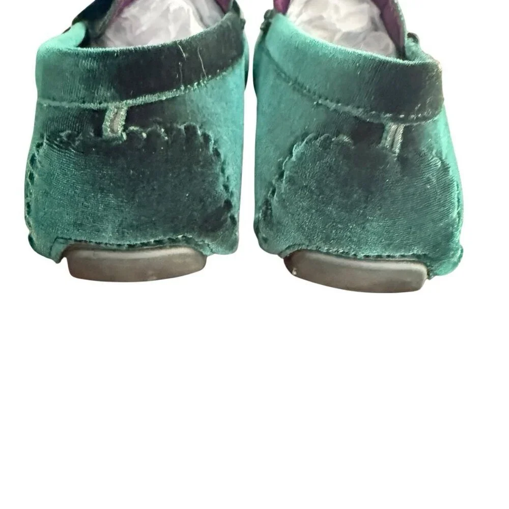 Royal Shoes Green Velvet Loafers Moccasins Men’s Size 11 Shoes New